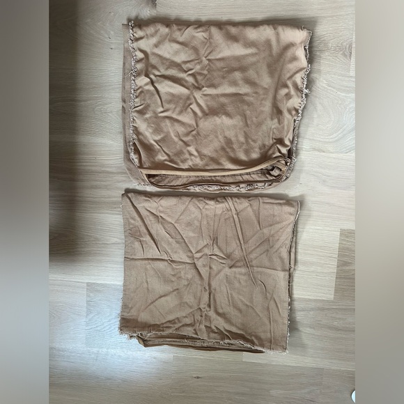 Casaluna Tan Fringed pillowcases - Picture 4 of 4